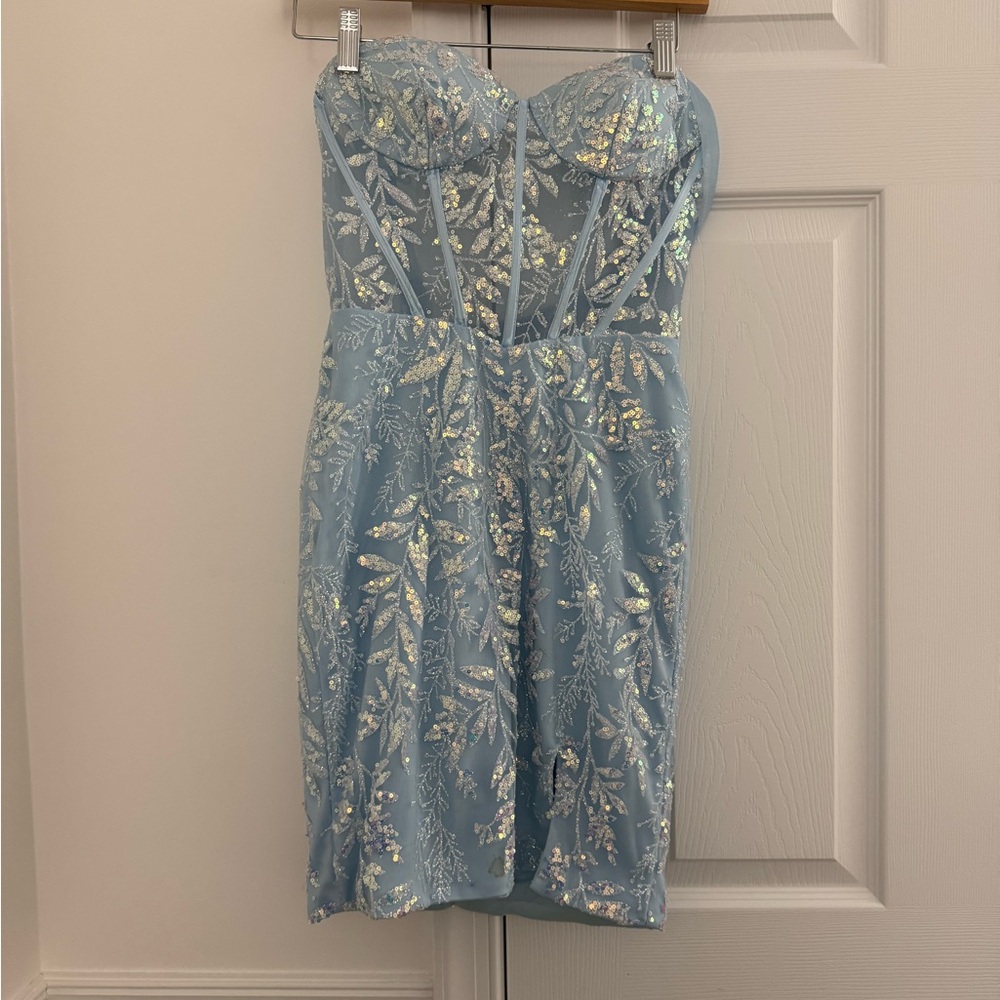 Baby Blue homecoming dress